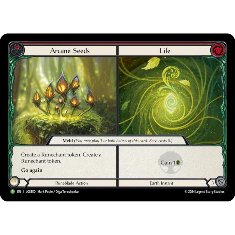Arcane Seeds // Life [LGS350] (Promo)  Cold Foil