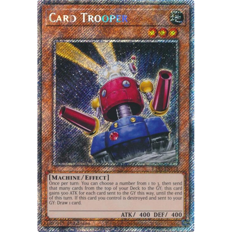 Card Trooper (Platinum Secret Rare) [RA03-EN172] Platinum Secret Rare