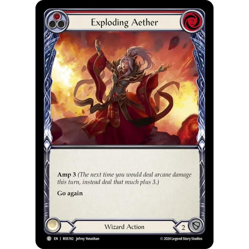 Exploding Aether (Red) [ROS192] (Rosetta)  Rainbow Foil
