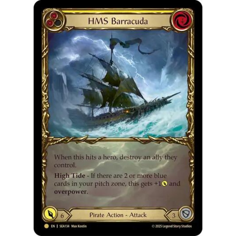 HMS Barracuda (Treasure) [SEA134] (High Seas)  Cold Foil