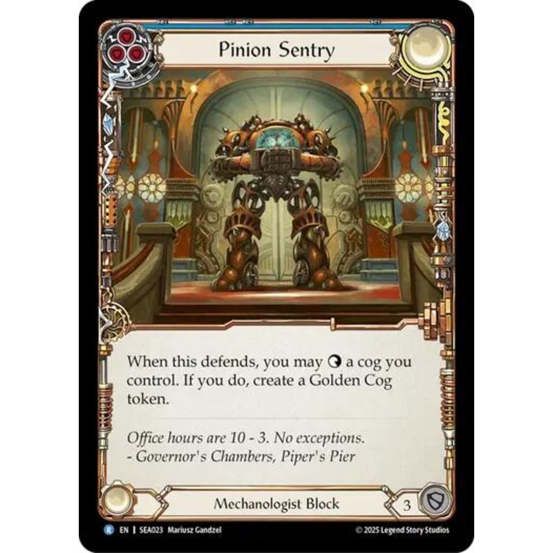 Pinion Sentry [SEA023] (High Seas)  Rainbow Foil