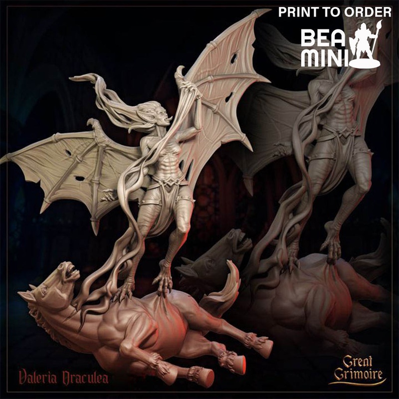 Valeria Draculea – Vampire | BeaMini Print to Order Miniatures