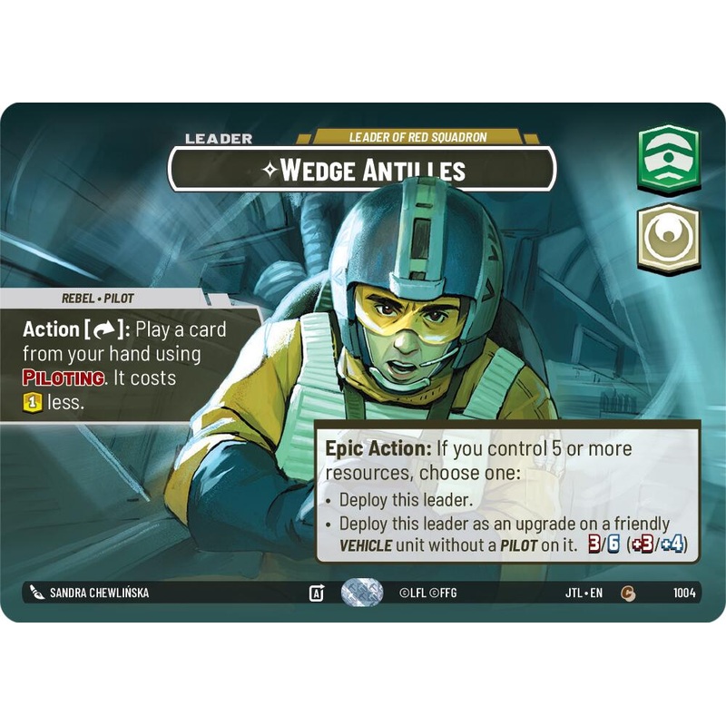 Wedge Antilles – Leader of Red Squadron (1004) (Showcase) (1004) [Jump to Lightspeed]