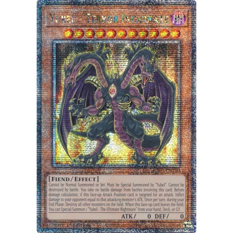 Yubel – Terror Incarnate (Quarter Century Secret Rare) [RA03-EN190] Quarter Century Secret Rare