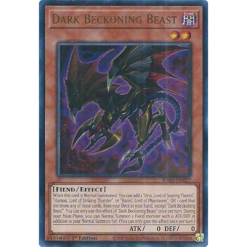 Dark Beckoning Beast (UR) [RA03-EN027] Ultra Rare
