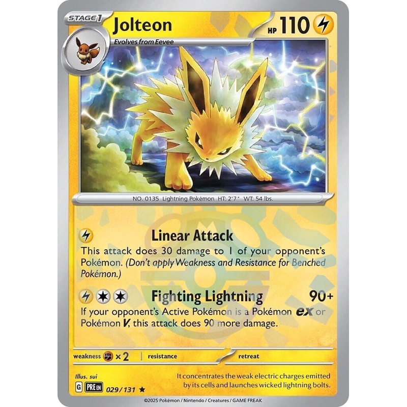 Jolteon (029/131) (Master Ball Pattern) [Scarlet & Violet: Prismatic Evolutions]