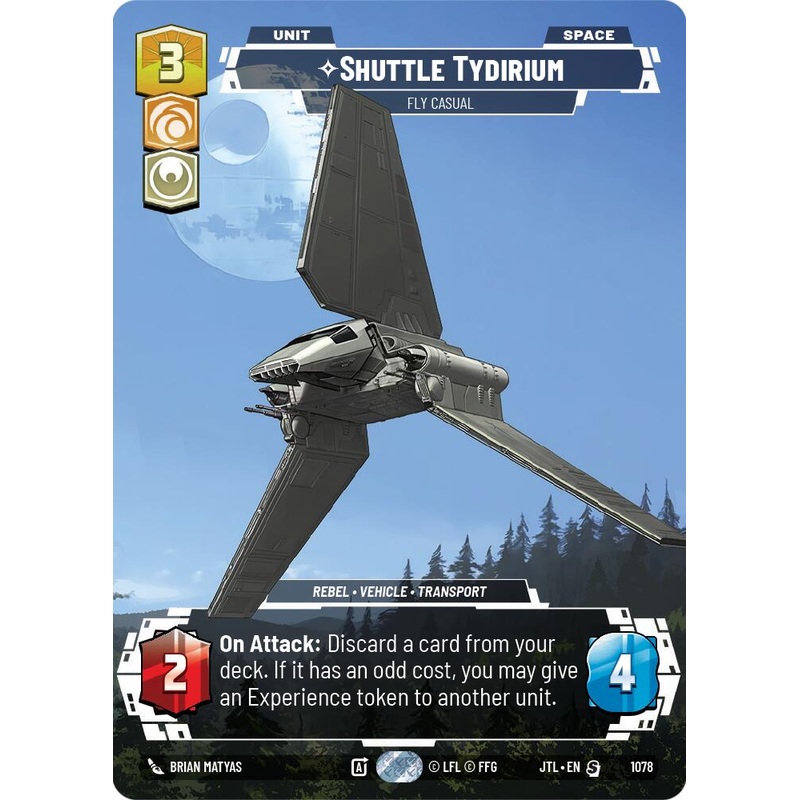 Shuttle Tydirium – Fly Casual (1078) (Prestige Foil) (1078) [Jump to Lightspeed]