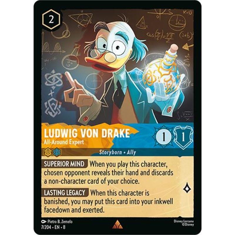 Ludwig Von Drake – All-Around Expert (7/204) [Reign of Jafar]