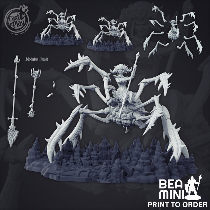 Oreth – Spider Demon | BeaMini Print to Order Miniatures