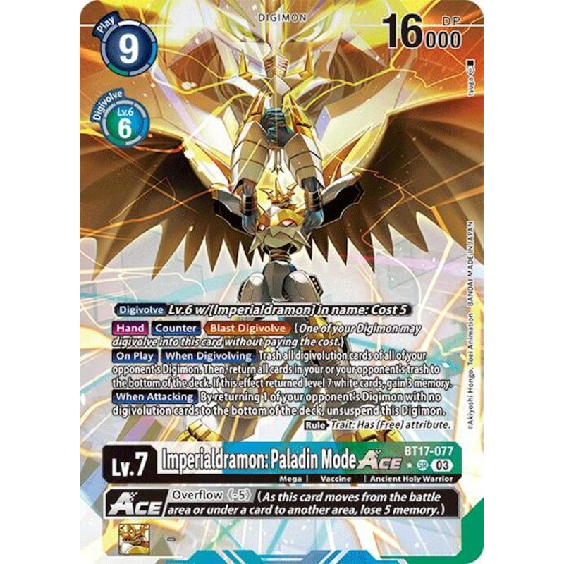 Imperialdramon: Paladin Mode ACE [BT17-077] (Alternate Art) [Secret Crisis]