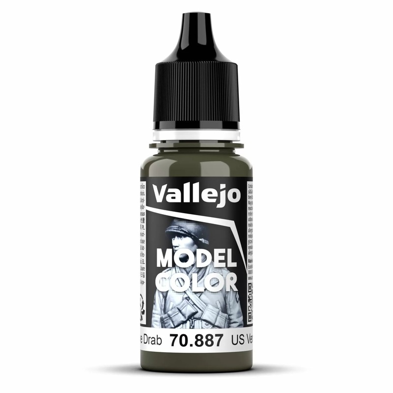 Vallejo – Model Colour – US Olive Drab (Single Bottle 18ml)