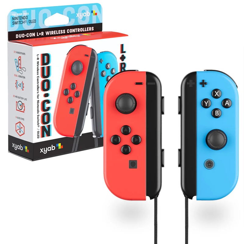 XYAB DUO CON Wireless Controllers – Switch (Red/Blue)