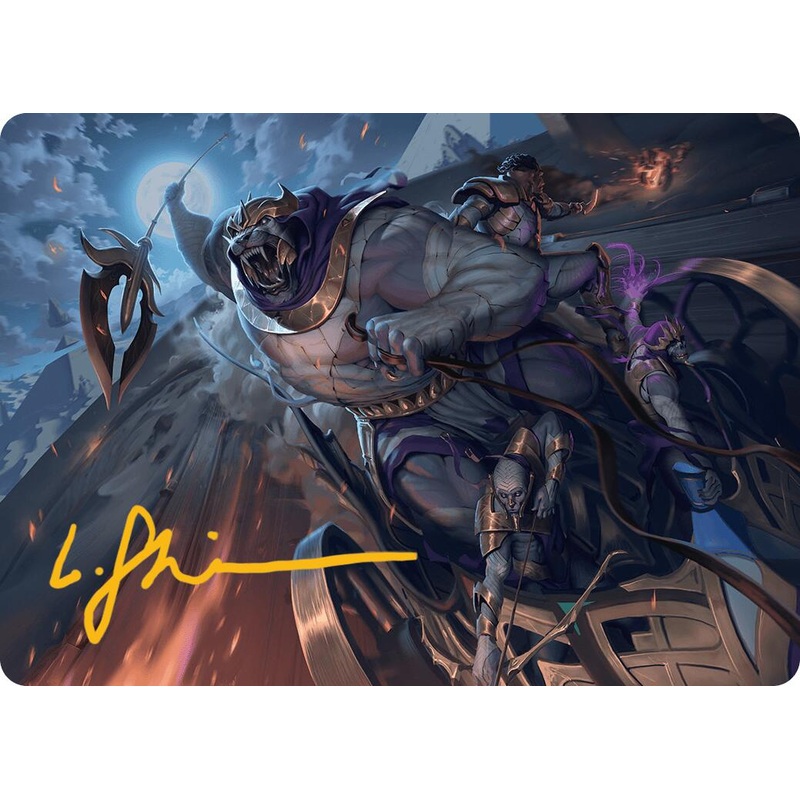 Zahur, Glory’s Past Art Card (Gold-Stamped Signature) [Aetherdrift Art Series]
