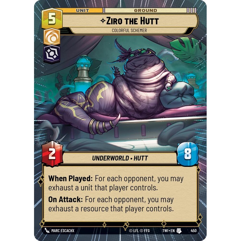 Ziro the Hutt – Colorful Schemer (Hyperspace) (450) [Twilight of the Republic]