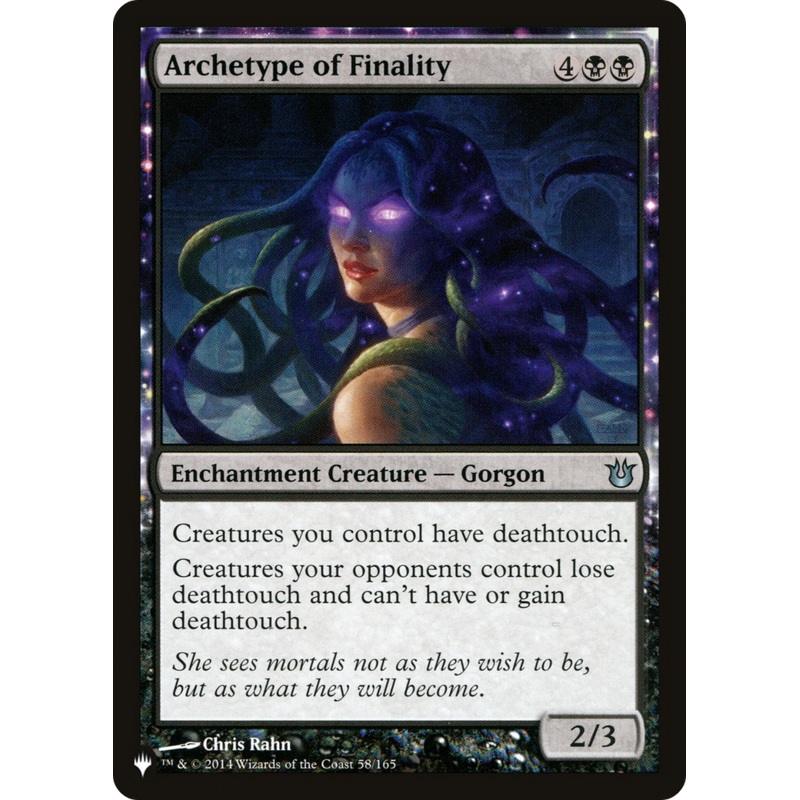 Archetype of Finality [The List]