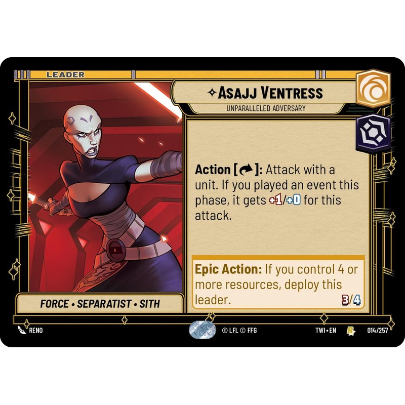 Asajj Ventress – Unparalleled Adversary (014/257) [Twilight of the Republic]