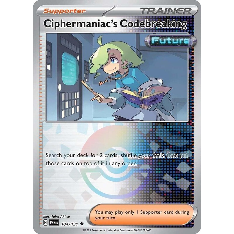 Ciphermaniac’s Codebreaking (104/131) (Poke Ball Pattern) [Scarlet & Violet: Prismatic Evolutions]