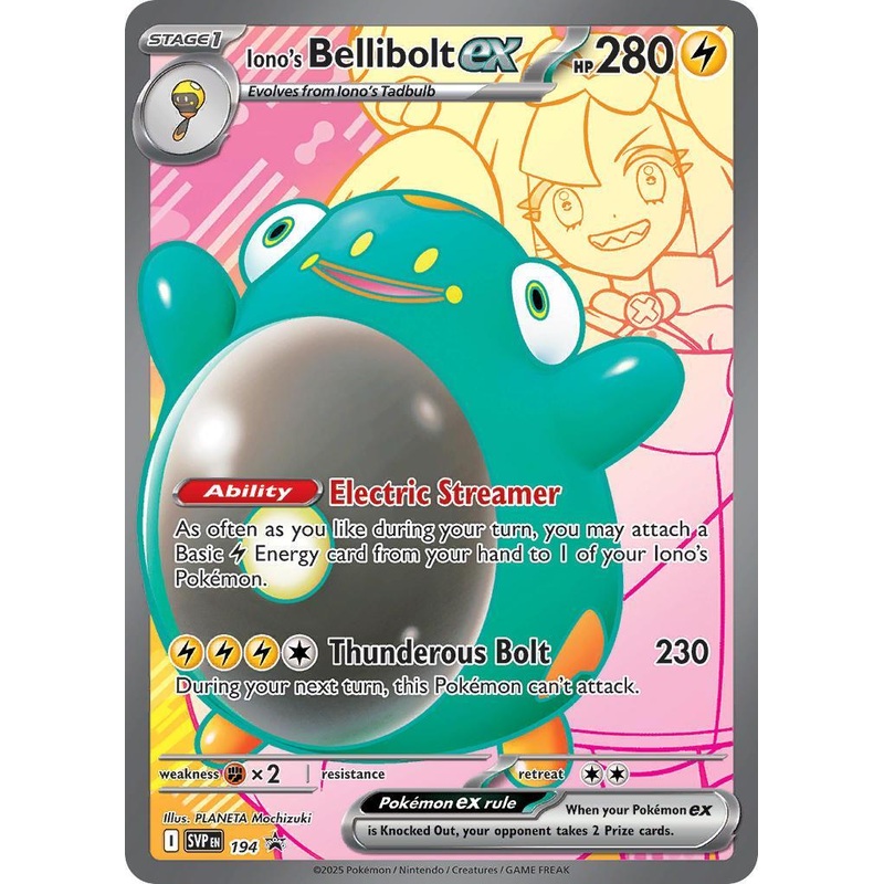 Iono’s Bellibolt ex (194) [Scarlet & Violet: Black Star Promos]