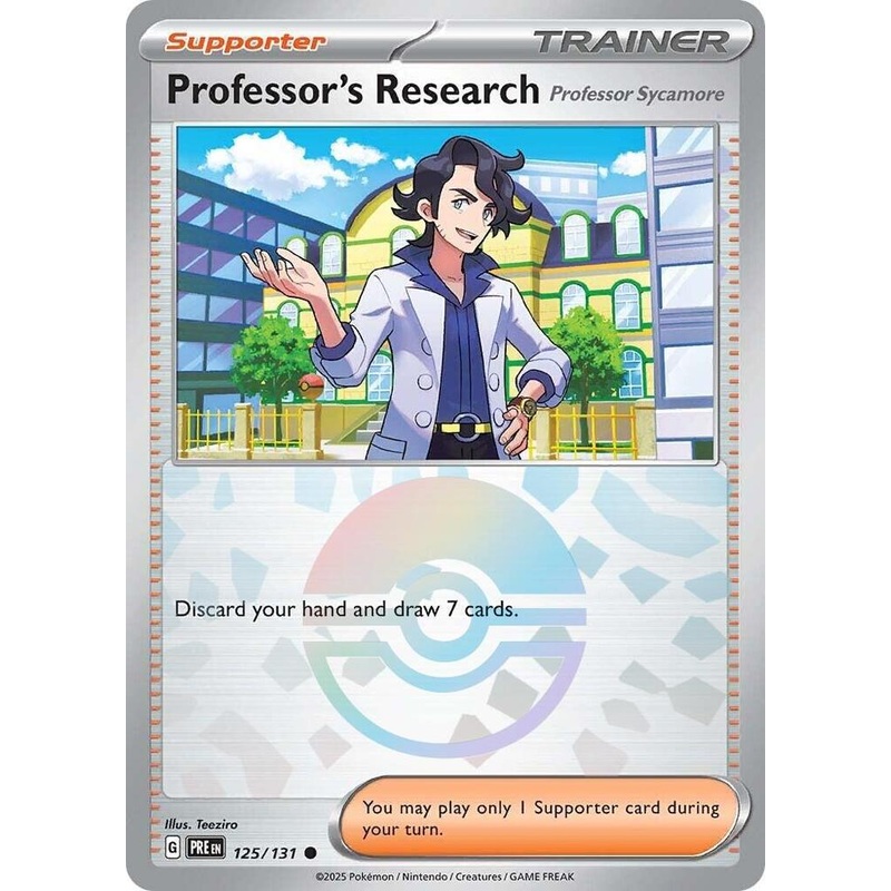 Professor’s Research (125/131) [Professor Sycamore] (Poke Ball Pattern) [Scarlet & Violet: Prismatic Evolutions]