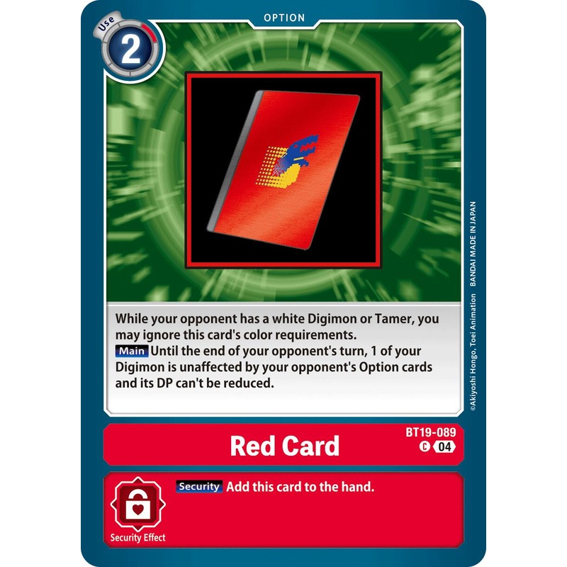 Red Card [BT19-089] [Release Special Booster Ver.2.5]