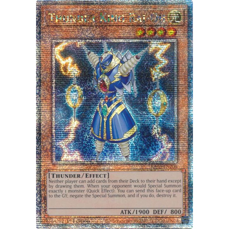 Thunder King Rai-Oh (Quarter Century Secret Rare) [RA03-EN206] Quarter Century Secret Rare