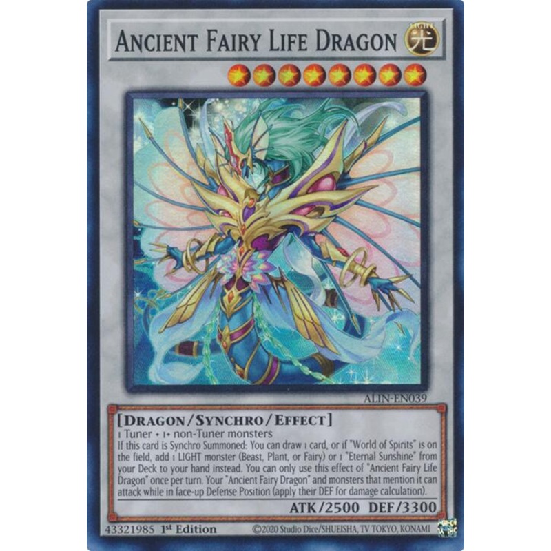 Ancient Fairy Life Dragon [ALIN-EN039] Super Rare