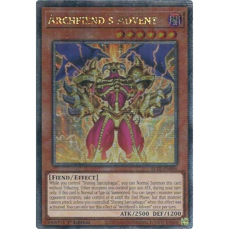 Archfiend’s Advent (Quarter Century Secret Rare) [BLTR-EN046] Quarter Century Secret Rare