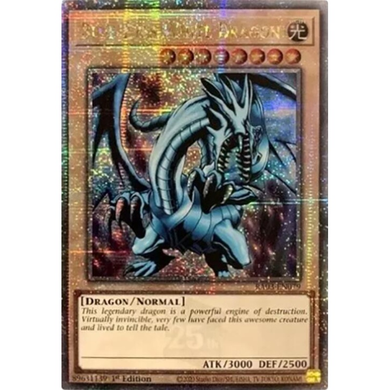 Blue-Eyes White Dragon (Quarter Century Secret Rare) [RA03-EN079] Quarter Century Secret Rare