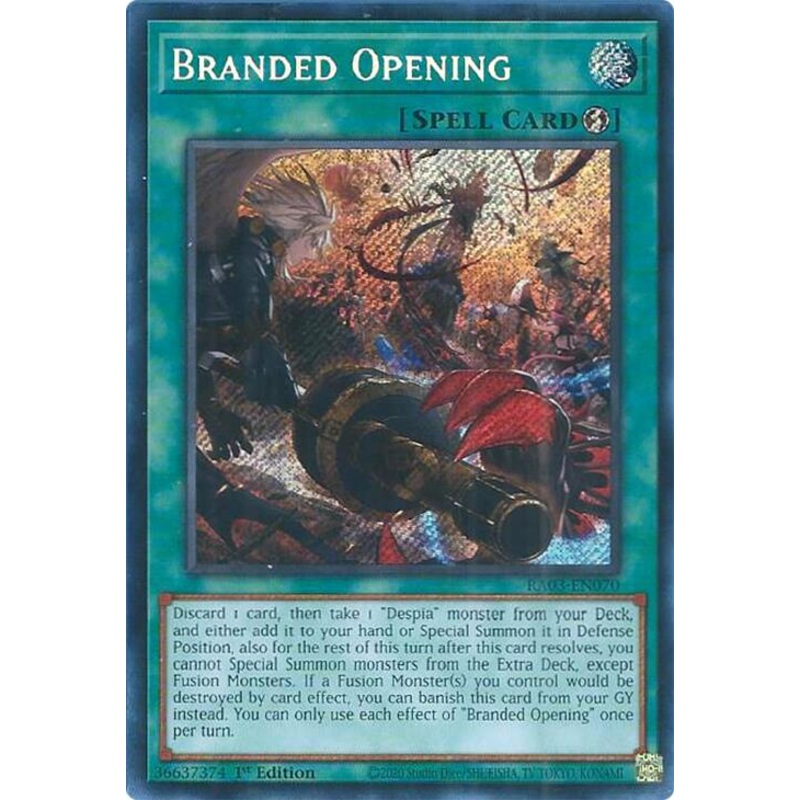 Branded Opening (Secret Rare) [RA03-EN070] Secret Rare