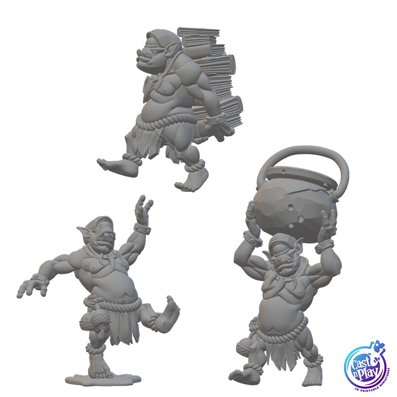 Homunculus Lab Helpers | BeaMini Unpainted RPG Miniatures