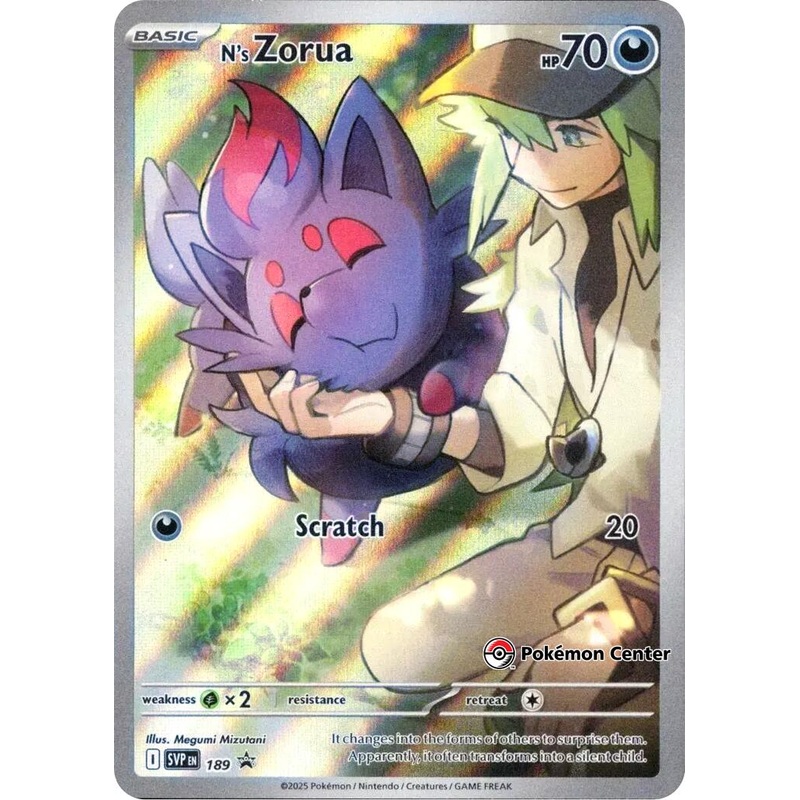 N’s Zorua (SVP189) (Pokemon Center Exclusive) [Scarlet & Violet: Black Star Promos]