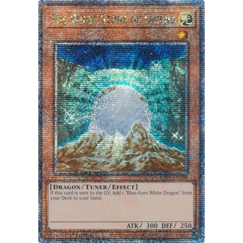 The White Stone of Legend (Quarter Century Secret Rare) [RA03-EN208] Quarter Century Secret Rare