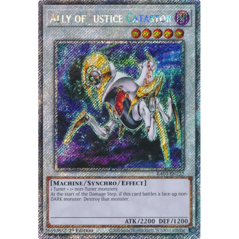 Ally of Justice Catastor (Platinum Secret Rare) [RA03-EN222] Platinum Secret Rare
