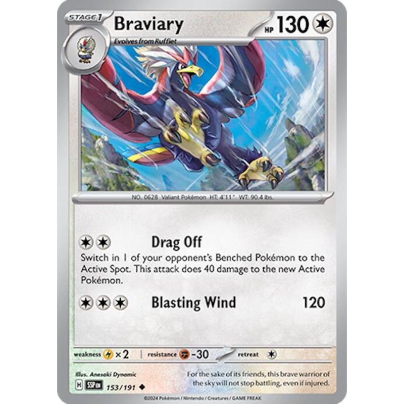 Braviary (153/191) [Scarlet & Violet: Surging Sparks]