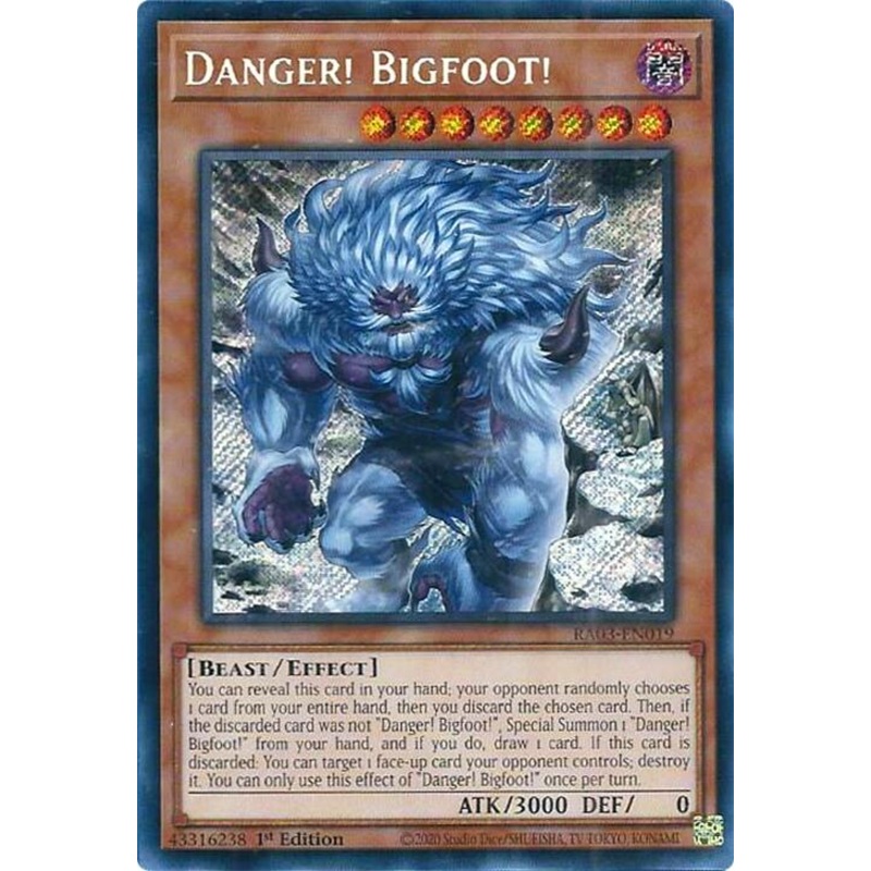 Danger! Bigfoot! (Alternate Art) (Secret Rare) [RA03-EN019] Secret Rare