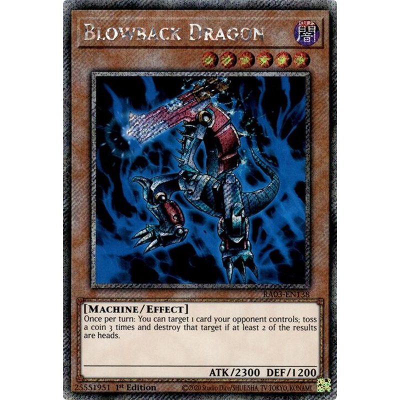 Blowback Dragon (Platinum Secret Rare) [RA03-EN138] Platinum Secret Rare