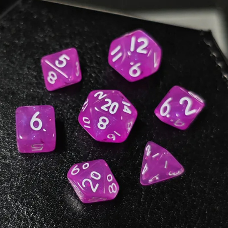 Pink Princess – Mini Polyhedral Dice Set