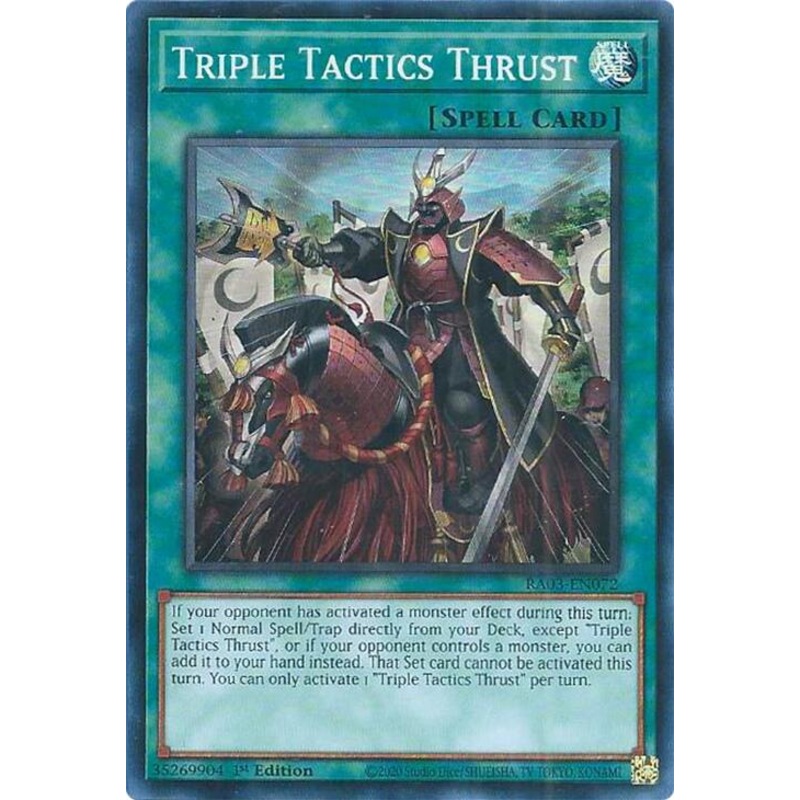 Triple Tactics Thrust [RA03-EN072] Super Rare