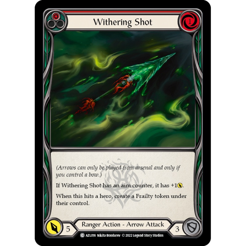 Withering Shot (Red) [AZL016] (Outsiders Azalea Blitz Deck)