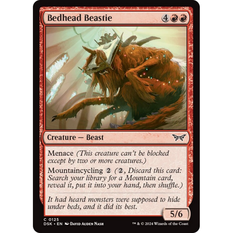 Bedhead Beastie [Duskmourn: House of Horror]