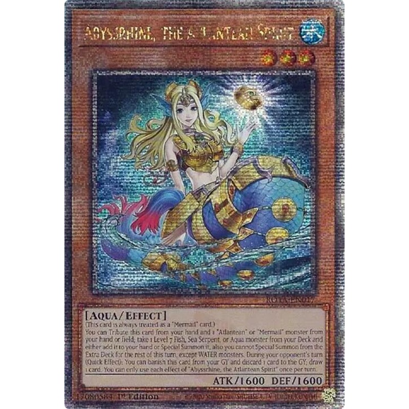 Abyssrhine, the Atlantean Spirit (Quarter Century Secret Rare) [ROTA-EN017] Quarter Century Secret Rare