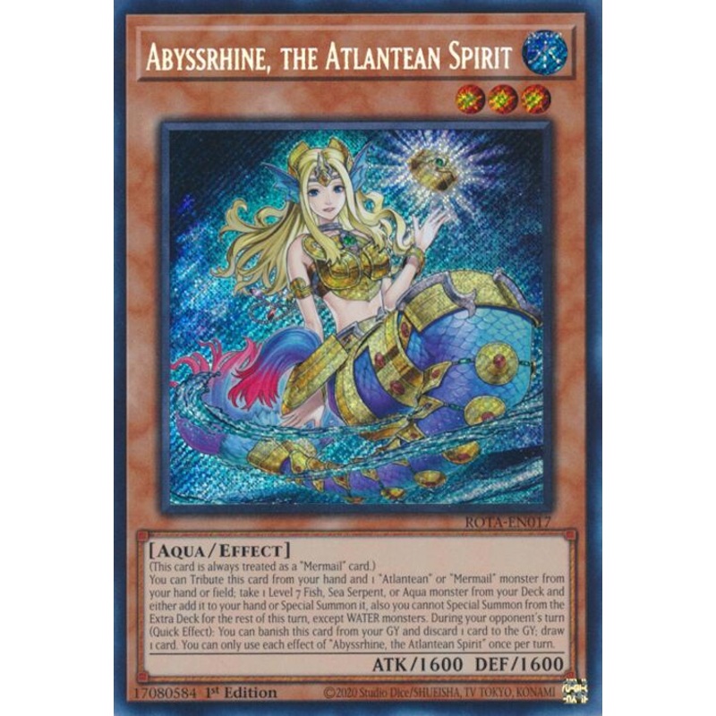 Abyssrhine, the Atlantean Spirit [ROTA-EN017] Secret Rare
