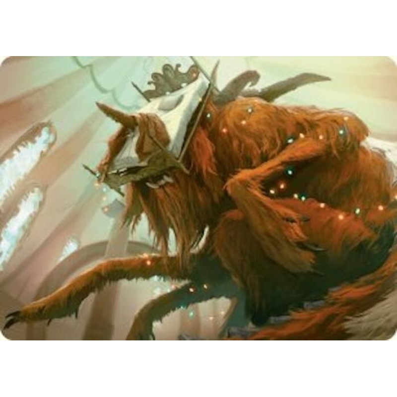 Bedhead Beastie Art Card [Duskmourn: House of Horror Art Series]