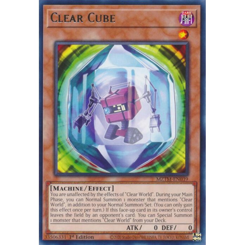 Clear Cube [MZTM-EN039] Rare