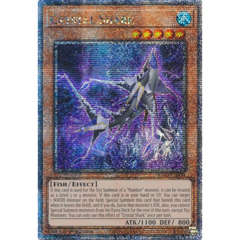 Crystal Shark (Quarter Century Secret Rare) [RA03-EN031] Quarter Century Secret Rare