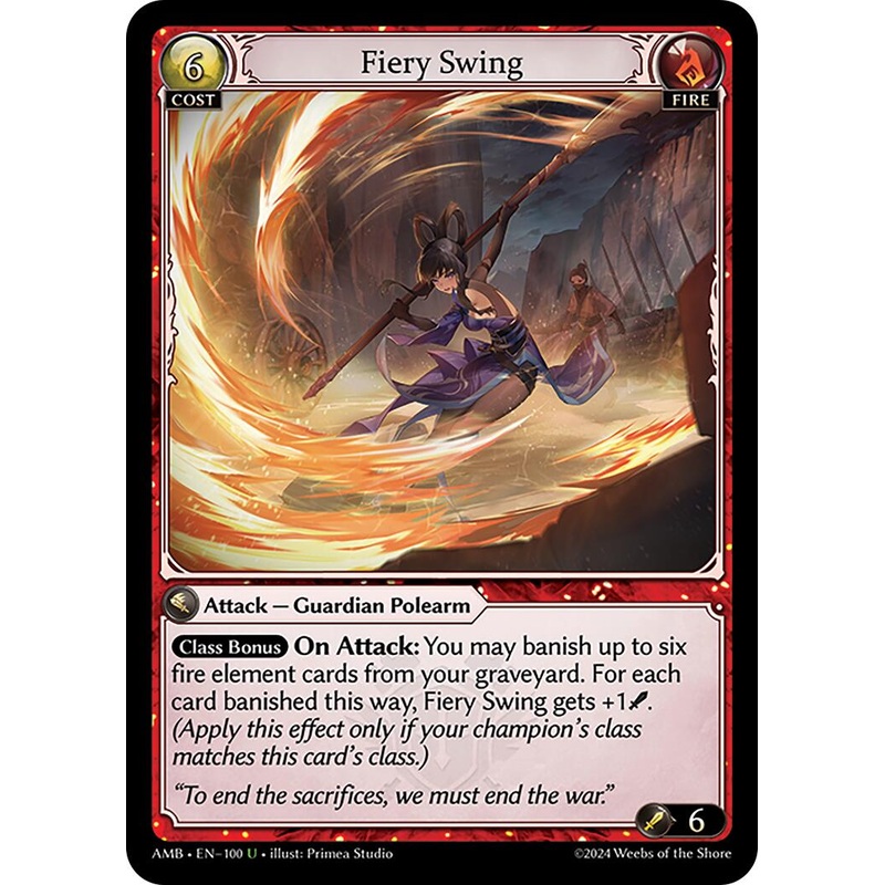 Fiery Swing (100) [Mortal Ambition]