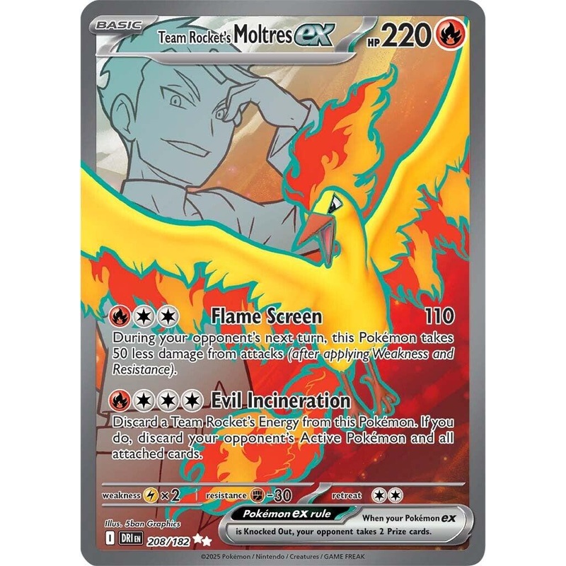 Team Rocket’s Moltres ex (208/182) [Scarlet & Violet: Destined Rivals]