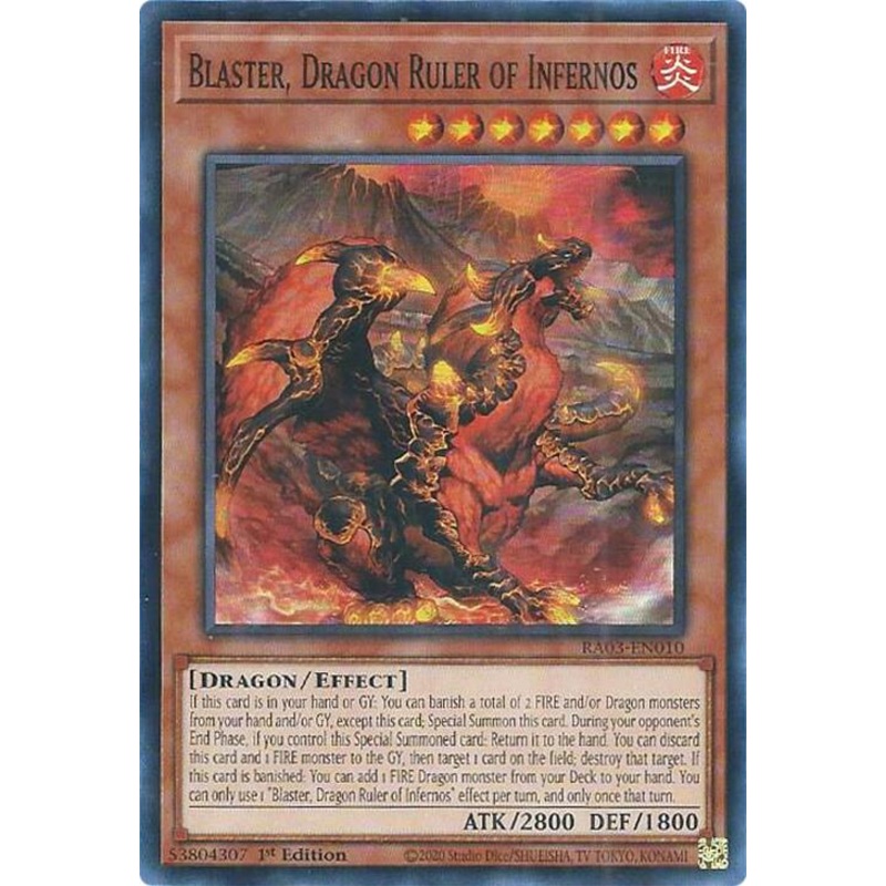 Blaster, Dragon Ruler of Infernos [RA03-EN010] Super Rare