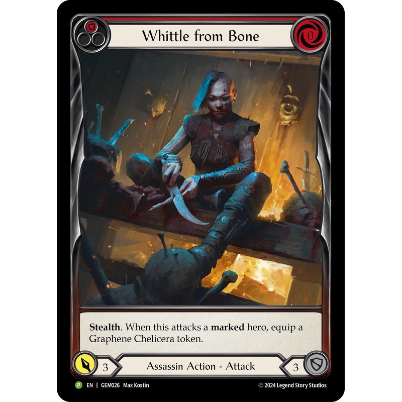 Whittle from Bone (Red) [GEM026] (GEM Pack 1)  Rainbow Foil