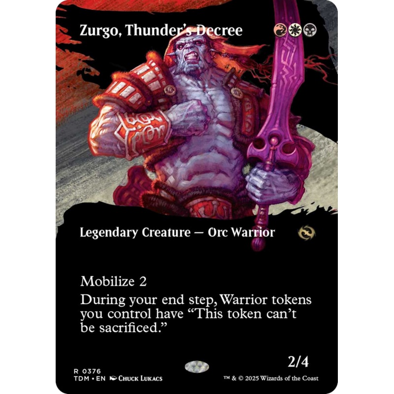 Zurgo, Thunder’s Decree (Borderless) [Tarkir: Dragonstorm]
